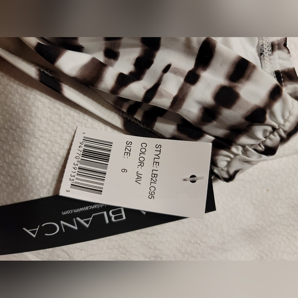 NWT LA BLANCA WOMENS BANDED BIKINI SWIMSUIT BOTTOM JAVA SIZE 6 - Picture 7 of 10